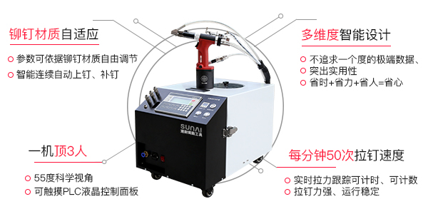 自動鉚釘機(jī)振動盤卡釘怎么調(diào)？[速耐鉚釘槍]